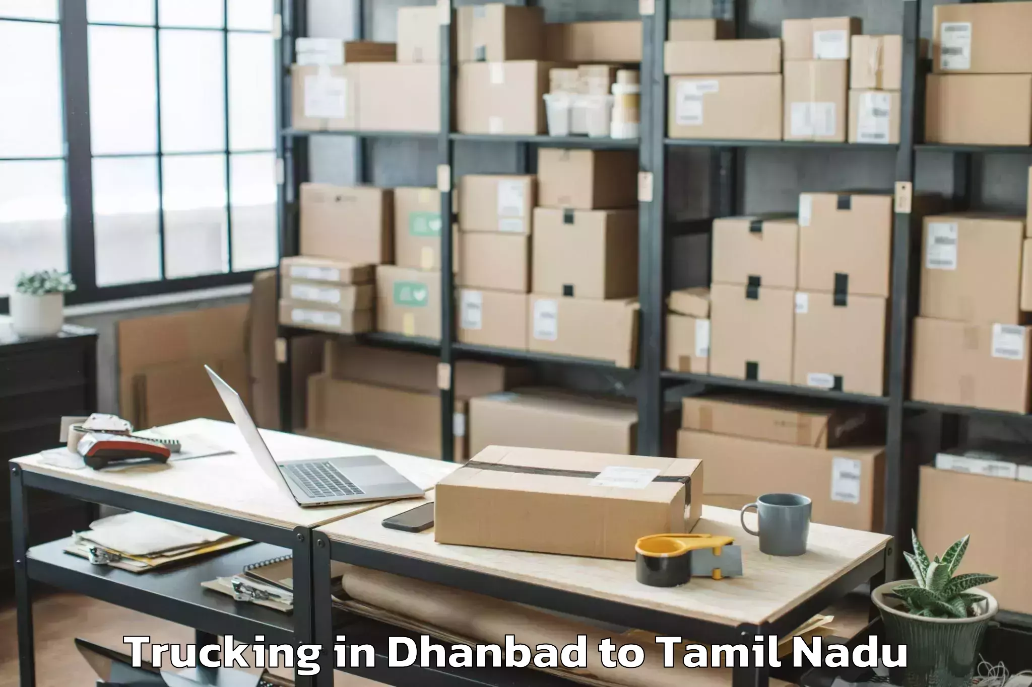 Leading Dhanbad to Uthiramerur Trucking Provider